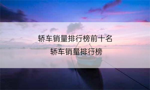 全國轎車汽車銷量排名前十名_全國豬飼料銷量前30名_白酒銷量排行榜前20名