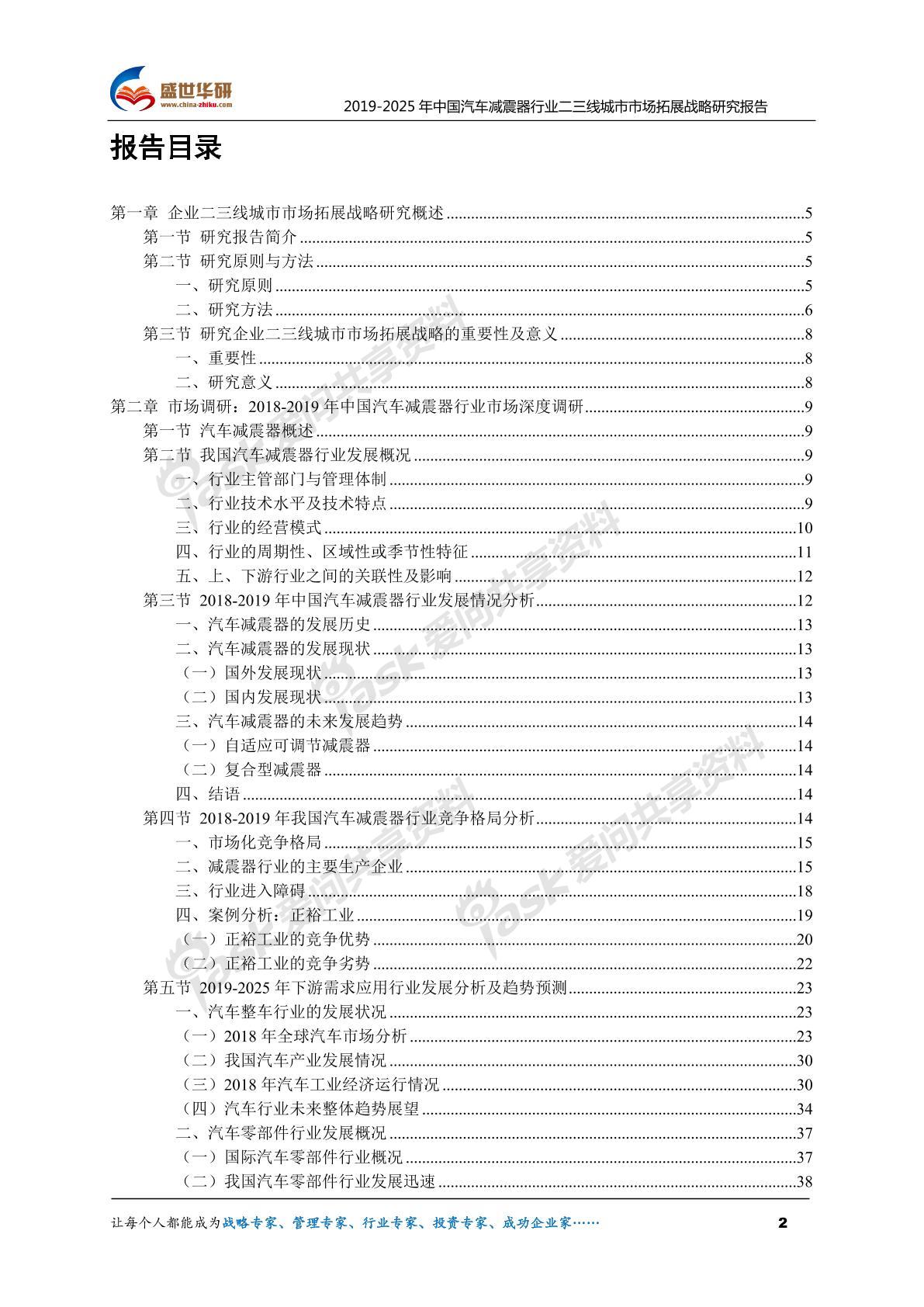 【完整版】2019-2025年中國汽車減震器行業(yè)二三線城市市場拓展策略研究報告圖片1