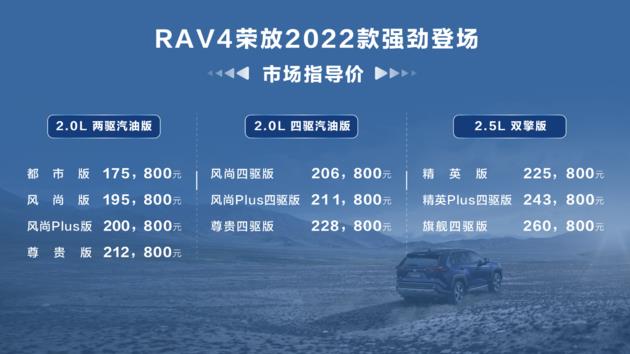 新款一汽豐田RAV4榮放17.58萬(wàn)元起上市-第1張圖片-汽車筆記網(wǎng)